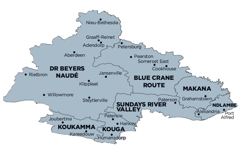 Sarah Baartman District Municipality map